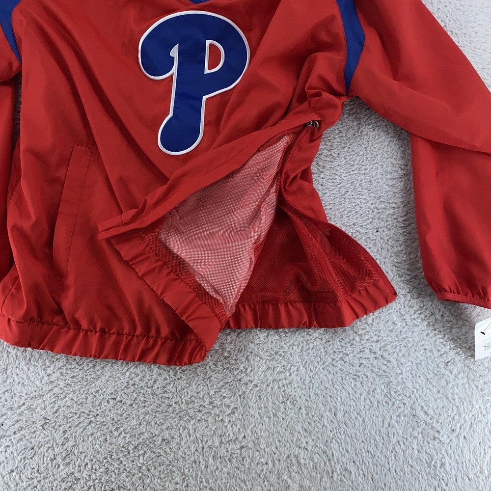 Philadelphia Phillies Pullover‎ Windbreaker Jacket Mens 2XL MLB Baseball New - Picture 3 of 11